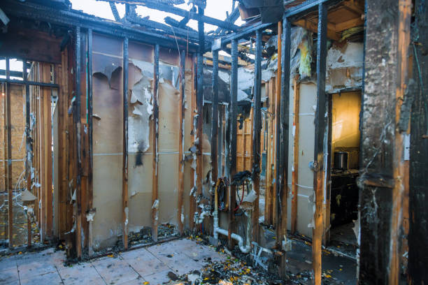 Professional Fire Damage Repair technician working in Burns, TN